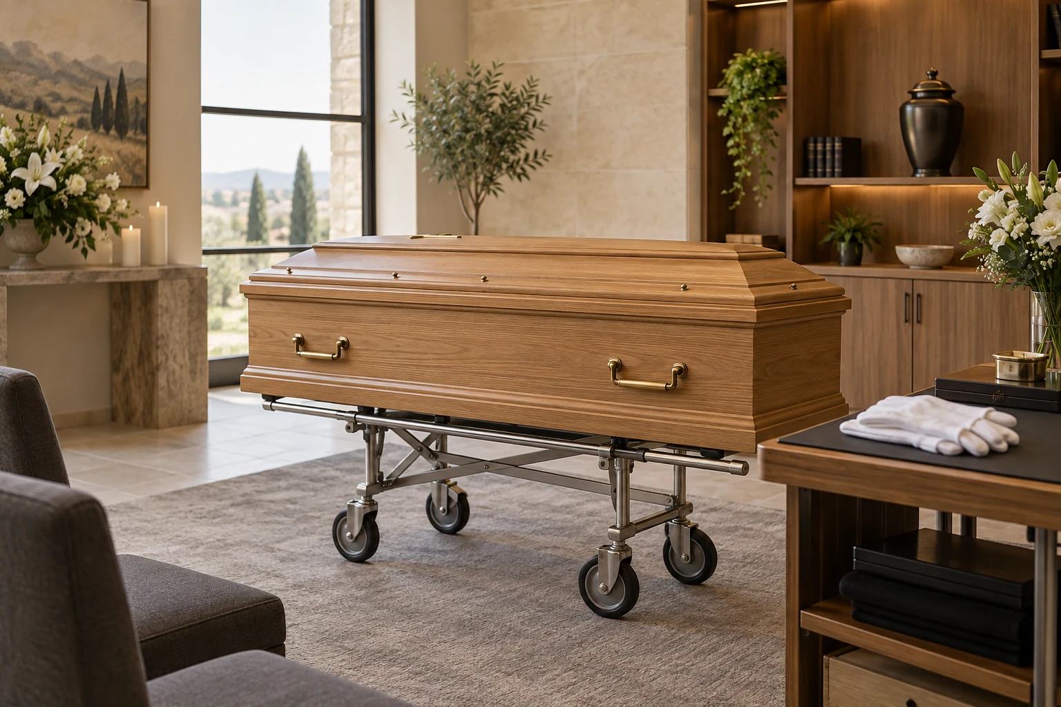 Attrezzature per la formazione degli operatori funerari